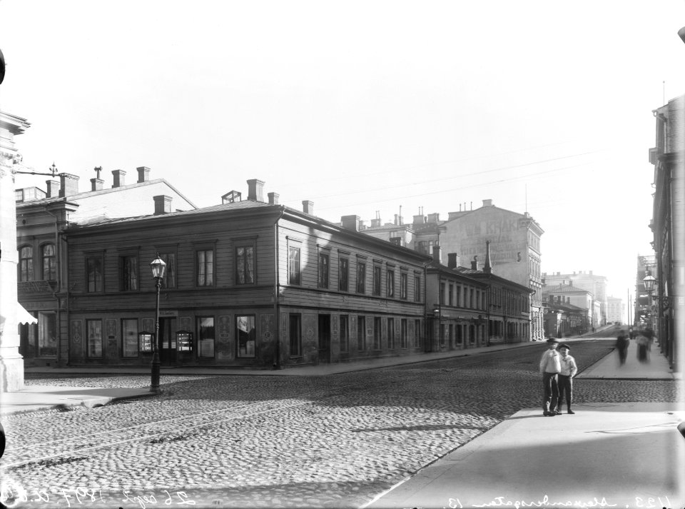 Helsinki 1897, Aleksanterinkatu 9, 11, 13. Mikonkatu 5. - N1123 - hkm.HKMS000005-km0000mbkb