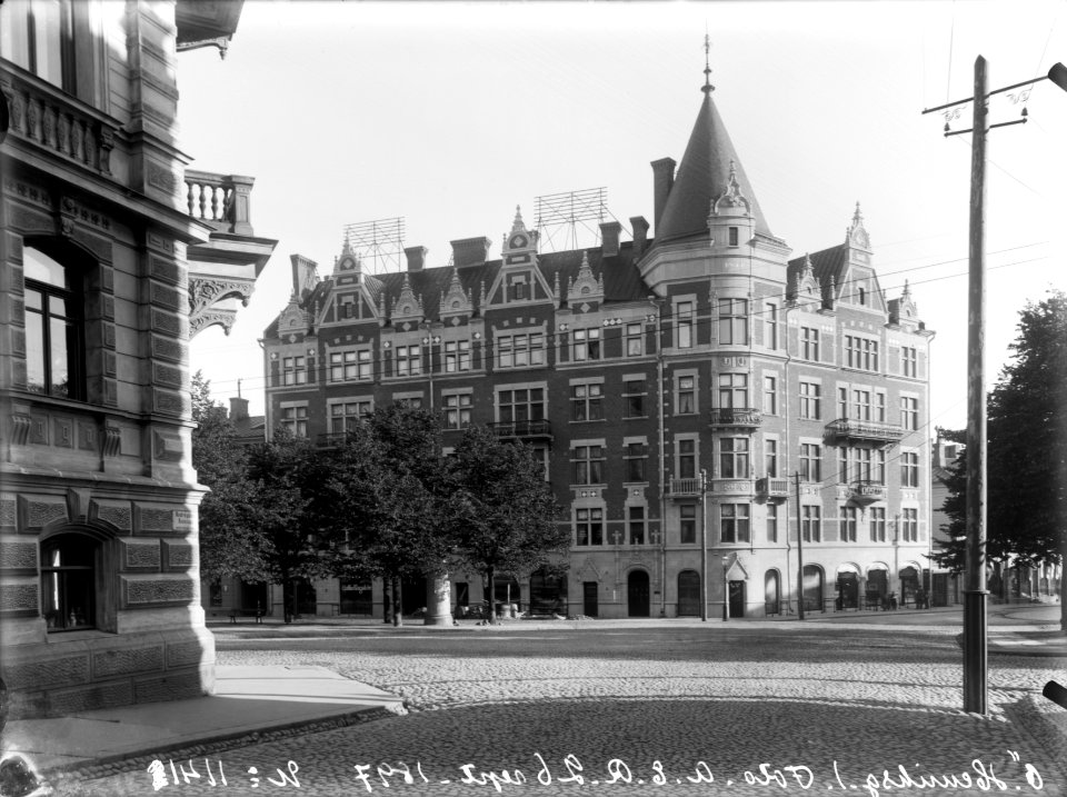 Helsinki 1897, Mannerheimintie 1, 10. Pohjoisesplanadi 41. Lönnrotinkatu 1. - N1141 - hkm.HKMS000005-km0000mfgc