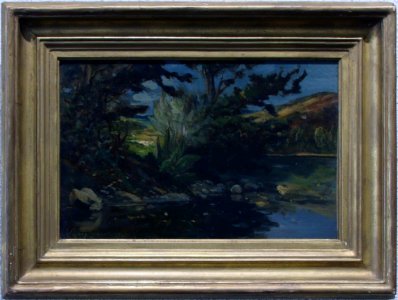 Henri-Joseph Harpignies - Bord de rivière, paysage - Musée Mainssieux abc1
