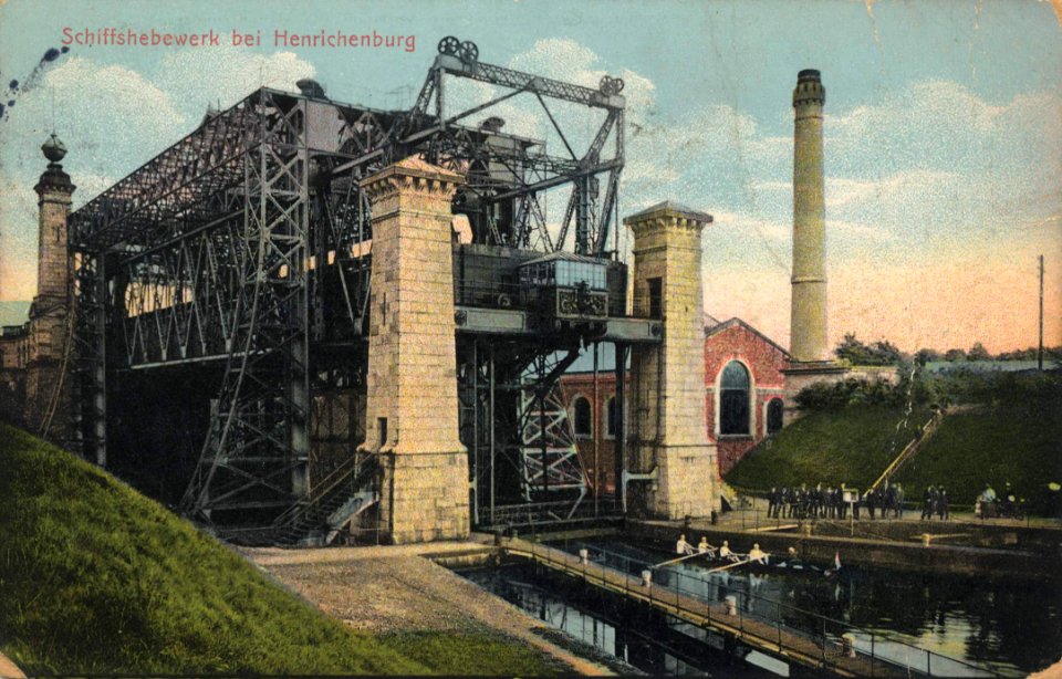 Henrichenburg, Nordrhein-Westfalen - Schiffshebewerk (2) (Zeno Ansichtskarten)