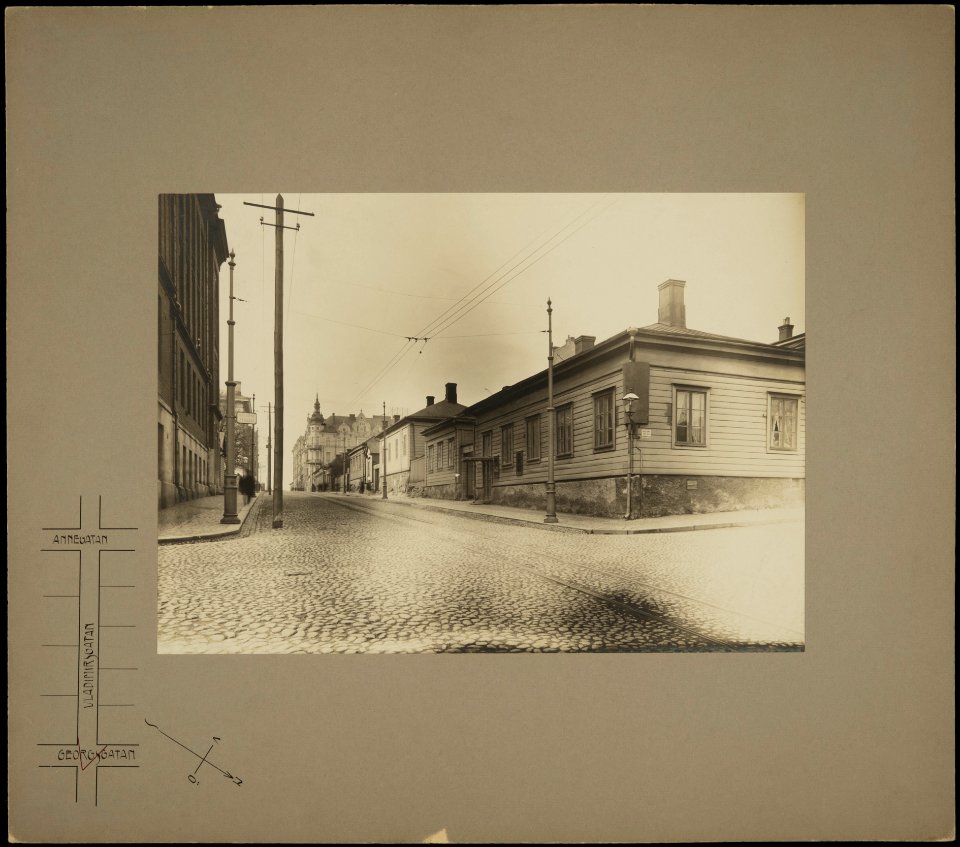 Helsinki 1903, Kalevankatu 5, 6, 7, 9, 11, 13, 15. Yrjönkatu 24, 26. - G16179 - hkm.HKMS000005-km0000m8vk
