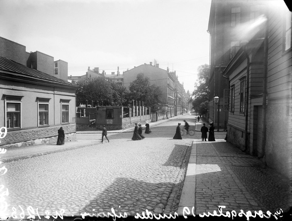 Helsinki 1905, Yrjönkatu 15, 17, 19, 21, 24, 26. Kalevankatu 3, 4, 5, 6. - N1263 - hkm.HKMS000005-km0000mi1v