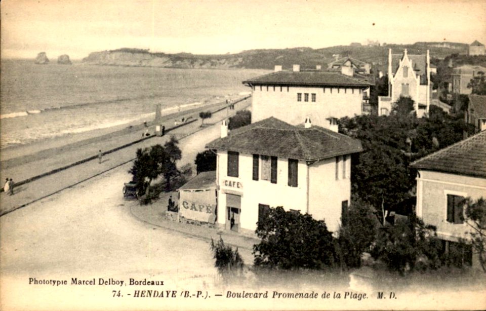 Hendaye - boulevard promenade (Delboy)