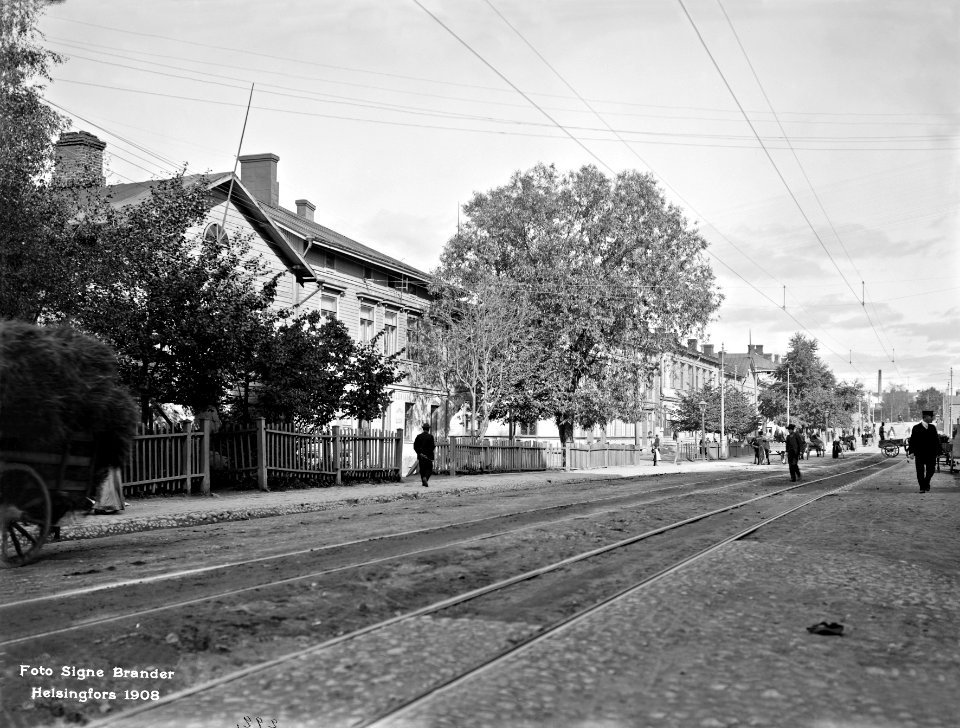 Helsinki, Hämeentie 5, 7, 9, 11 1908 - N292 (hkm.HKMS000005-000000ry)