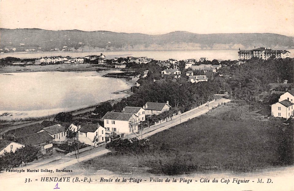 Hendaye - route de la plage (Delboy)