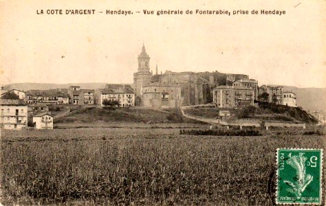 Hendaye - vue de Fontarabie