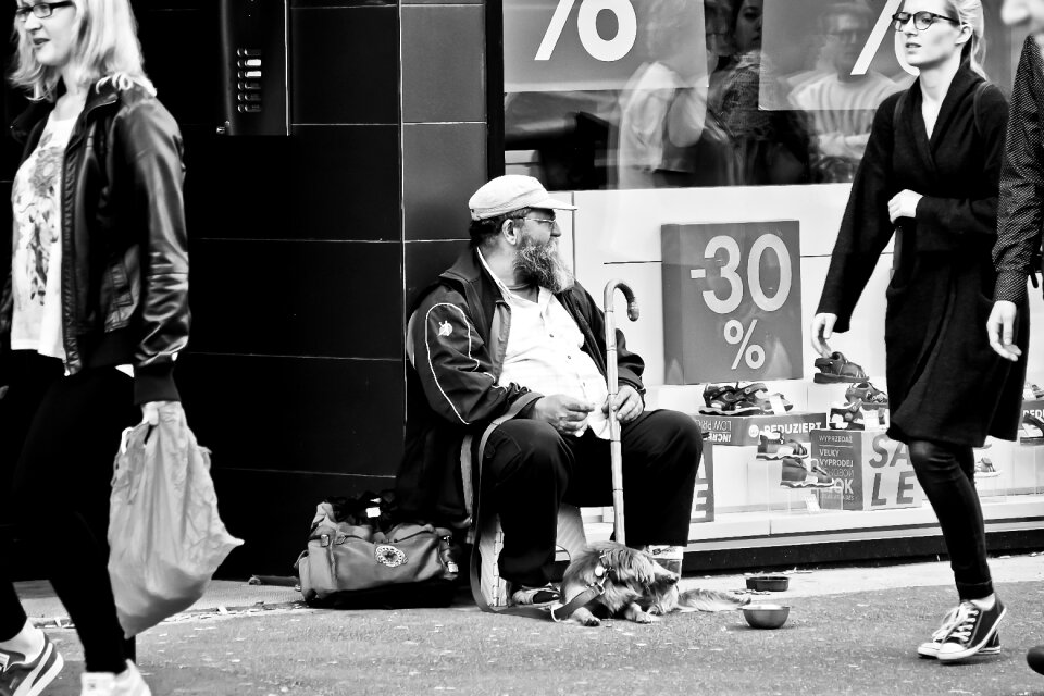 Male person homeless