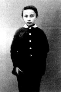 Hendrik Antoon Lorentz as a child at the fair in Arnhem, the Netherlands, 1860 photo