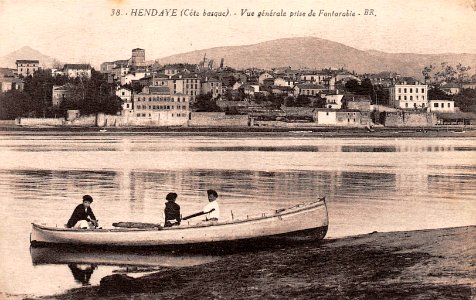 Hendaye - vue générale prise de Fontarabie 1