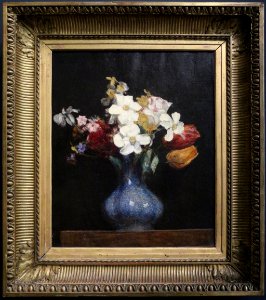 Henri fantin-latour, narcisi e tulipani, 1862