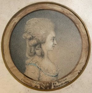 Henriette-Catherine de PERIER, comtesse de BLANCHETTI (réalisé par A.F en 1775)