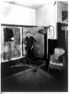 Herbert E. French, proprietor of the National Photo Co., posed in his Washington, D.C. studio LCCN96507347