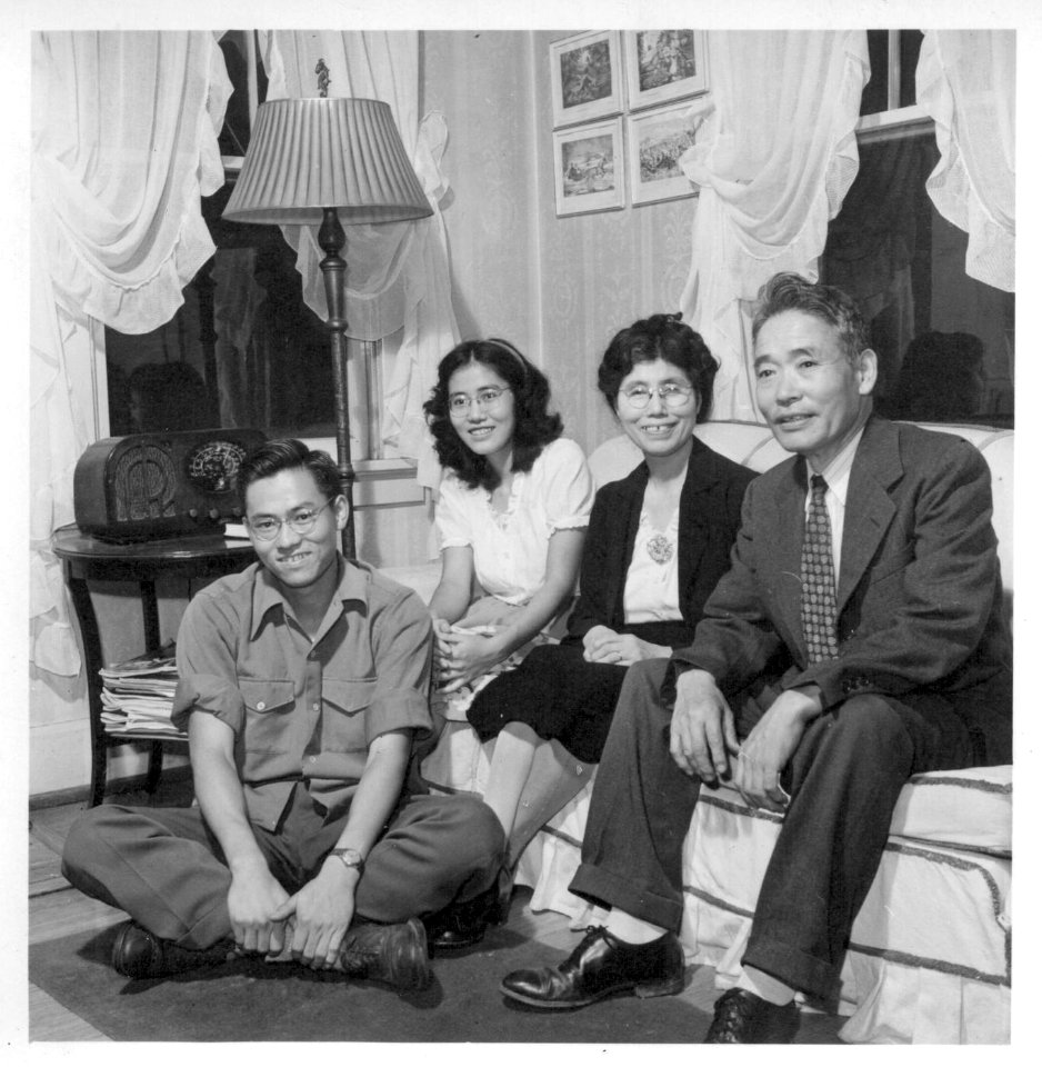 Here are Professor Obata and his family
