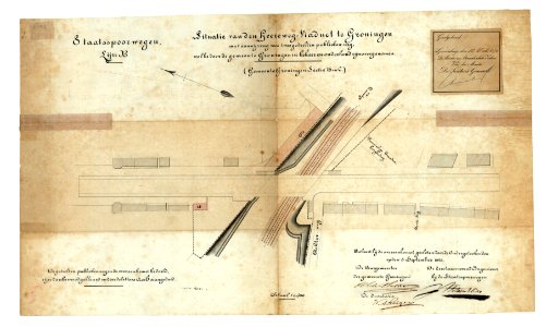 Herewegviaduct - tekening voor eerste viaduct