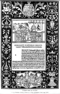 Herodotus. Historia. Venezia...1494 LCCN2004682146