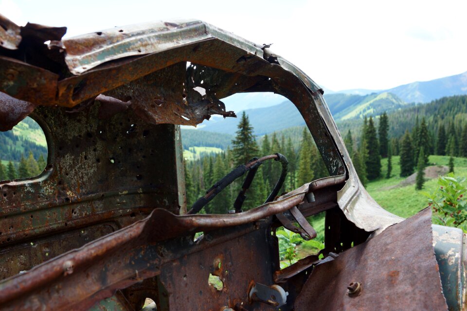 Old vehicle broken