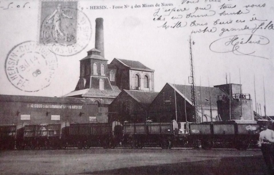 Hersin-Coupigny - Fosse n° 4 - 4 bis des mines de Nœux (B)