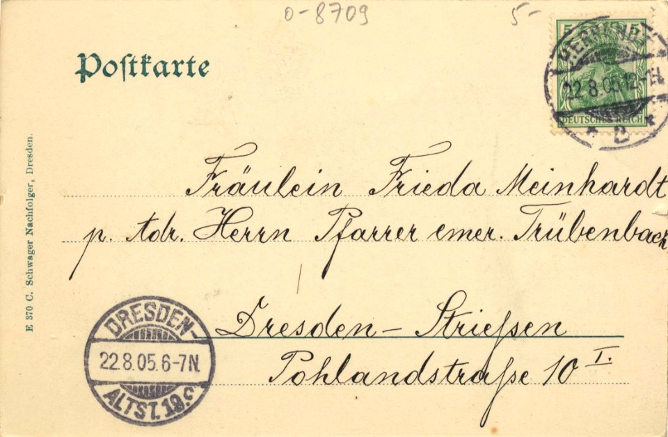 Herrnhut, Sachsen - Schwesternhaus (back) (Zeno Ansichtskarten)