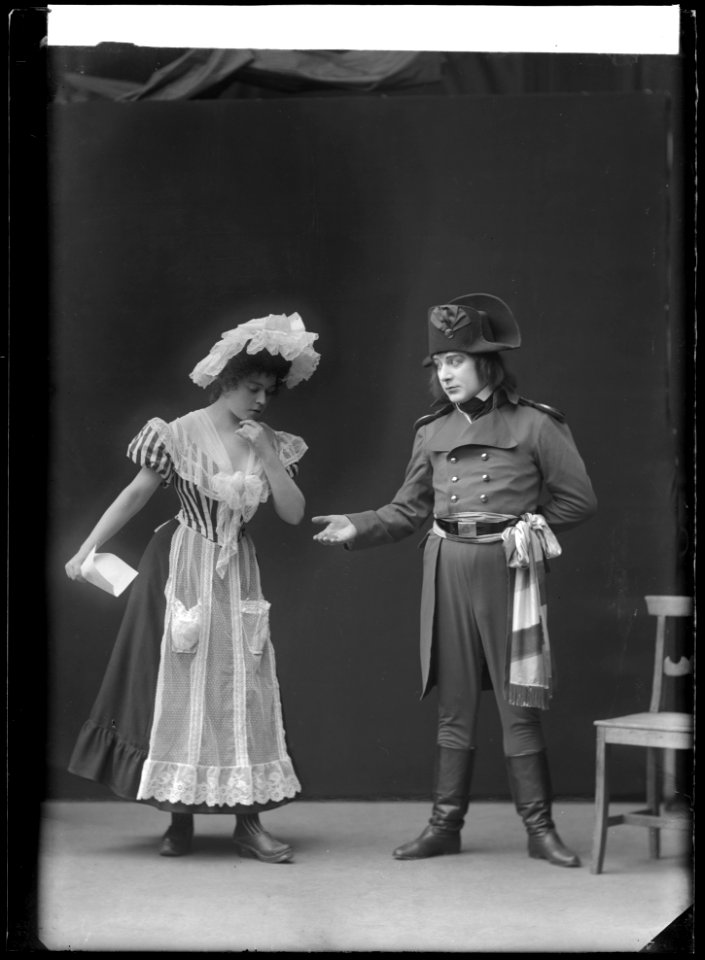 Hertiginnan av Danzig, Östermalmsteatern 1906. Rollporträtt - SMV - ÖT030