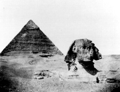 Herford, Wilhelm von - Die Sphinx mit der Pyramide des Chephren (Zeno Fotografie)