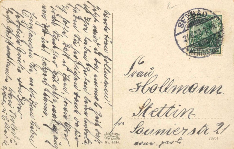 Heringsdorf (Seebad), Mecklenburg-Vorpommern - Bismarckturm (back) (Zeno Ansichtskarten)
