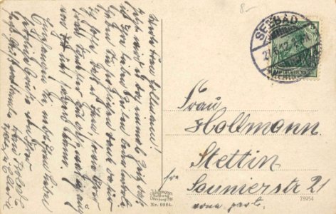 Heringsdorf (Seebad), Mecklenburg-Vorpommern - Bismarckturm (back) (Zeno Ansichtskarten)