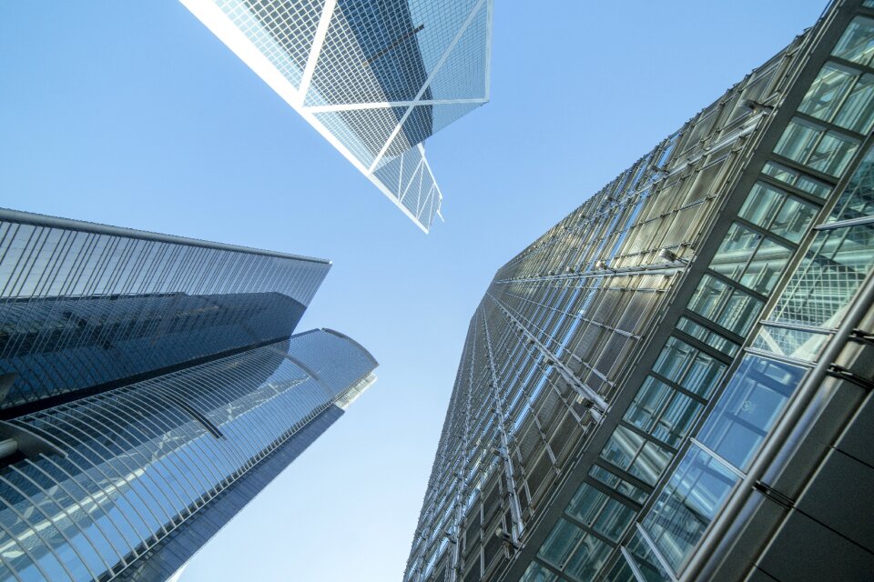 Commercial modern city