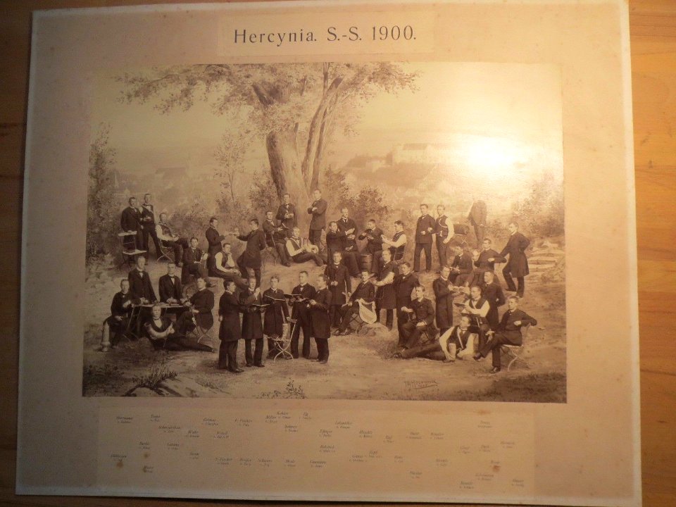 Hercynia, Tübingen, Semesterbild SS 1900 von J W Hornung