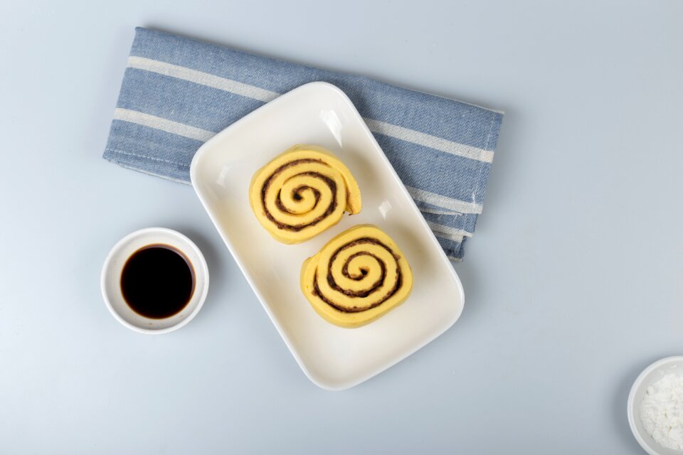 Steamed bread font font 点心 font font blue bread