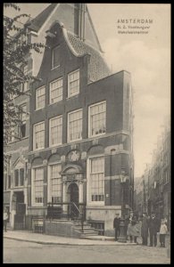 Het Makelaers comptoir, Nieuwezijds Voorburgwal 75, hoek Nieuwe Nieuwstraat, Afb PBKD00371000010