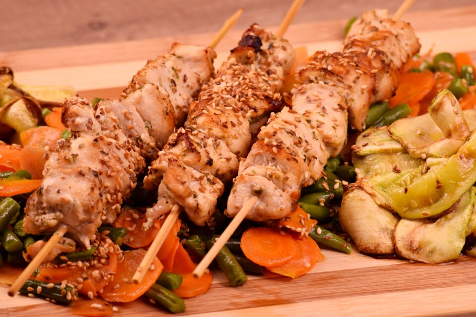 Skewer dinner barbecue