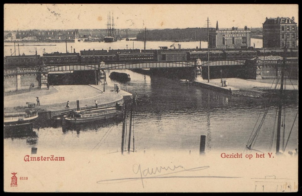 Het Open Havenfront en het viaduct van de Westertoegang, Afb PBKD00202000009