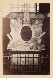 Het praalgraf van Jan van Galen in de Nieuwe Kerk. Half-stereofoto
