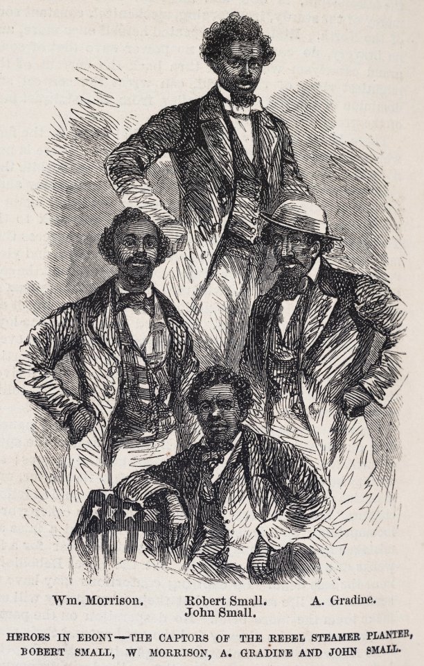 Heroes in Ebony-The captors of the Rebel steamer Planter, Robert Small, W. Morrison, A. Gradine and John Small LCCN99403228