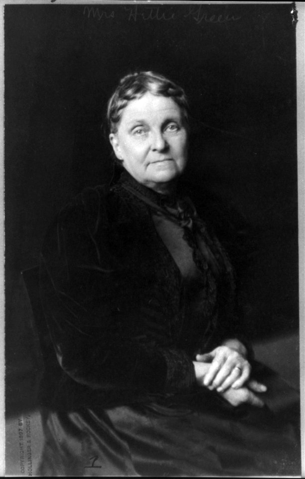 Hetty Howland Robinson Green, 1835-1916, half-length portrait, seated LCCN2005685231
