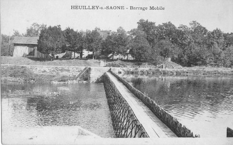 Heuilley-sur-saone barrage mobile 1915 photo