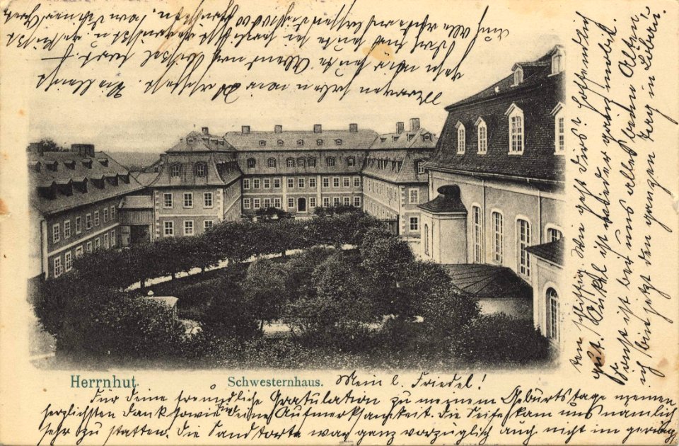 Herrnhut, Sachsen - Schwesternhaus (Zeno Ansichtskarten)