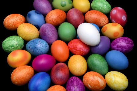 Happy easter color easter theme