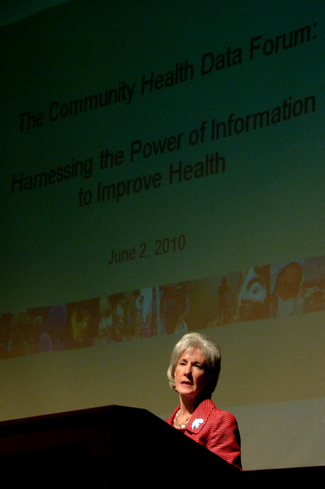 HHS Secretary Kathleen Sebelius launches the Community Health Data Initiative