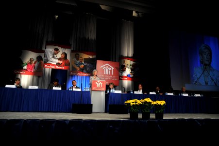 HHS Secretary Sebelius delivers remarks at the National Association of Community Health Centers Annual Policy and Issues Forum on Wednesday March 23 (Pic 2)
