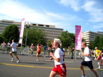 HHS Secretary Sebelius in action at this years Susan B. Komen Race for the Cure