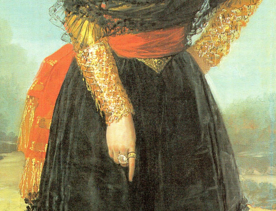 Herzogin von Alba, Detail