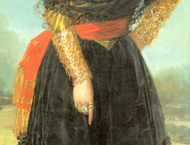 Herzogin von Alba, Detail