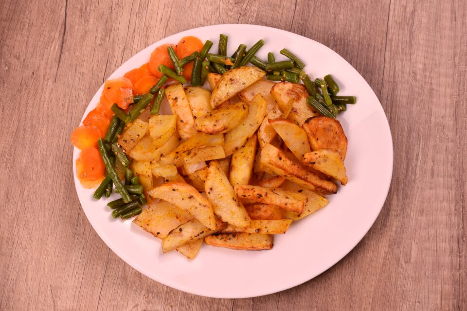 Vegetable dish dinner