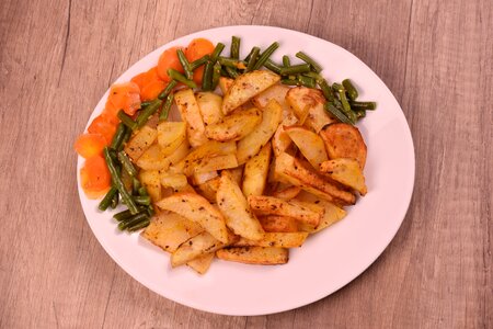 Vegetable dish dinner