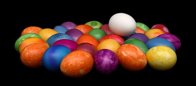 Happy easter color easter theme