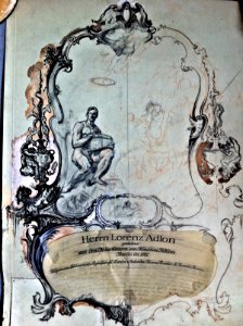 Herrn Lorenz Adlon gewidmet von den Mitgliedern am Hotelbau - Berlin Oct. 1907