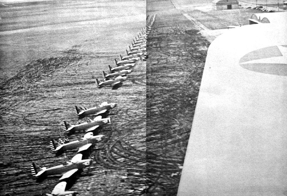 Hicks Field - Fairchild PT-19s on Flightline