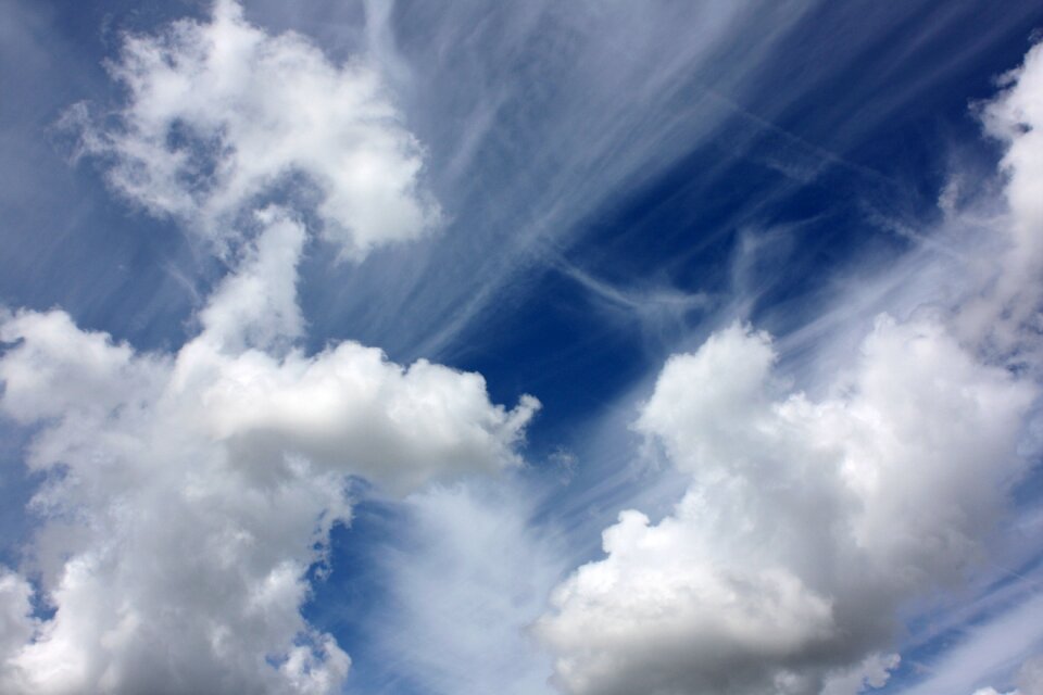 Sky of the charente clouds blue sky