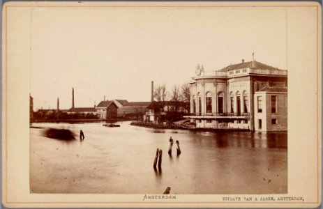 Het gebouw van de sociëteiten 'Bellevue' en 'Concordia' aan de Singelgracht (Leidsekade), 010005001720